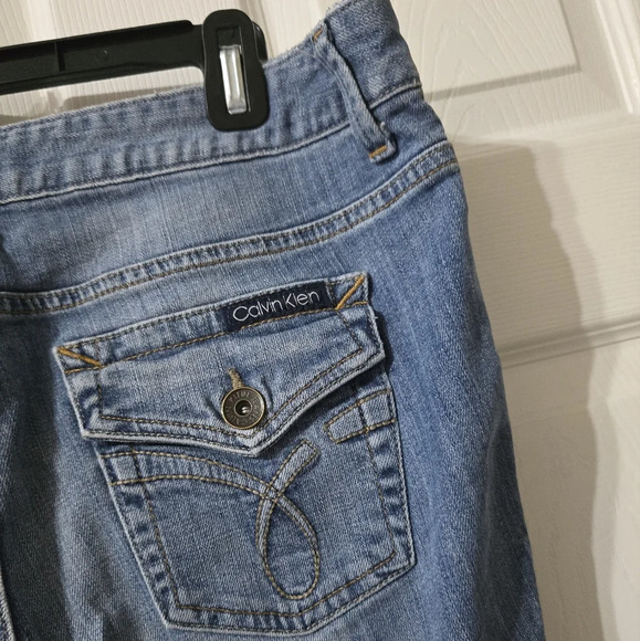 Vintage Y2K Calvin Klein Lean Bootcut Jeans, Relaxed Fit, Low-Mid Rise, EUC! - Picture 8 of 12